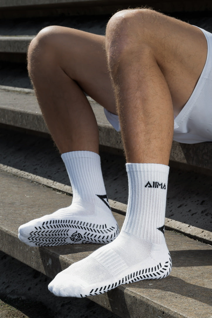AIIMA grip sock - white