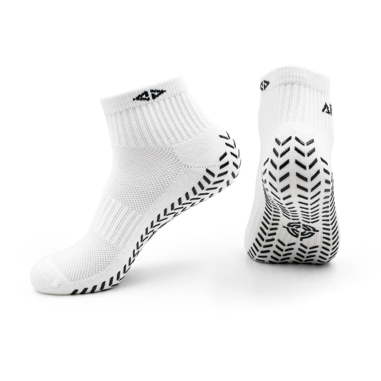 AIIMA training grip socks white, backview